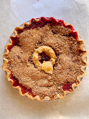 Cranberry Apple Crumb Pie