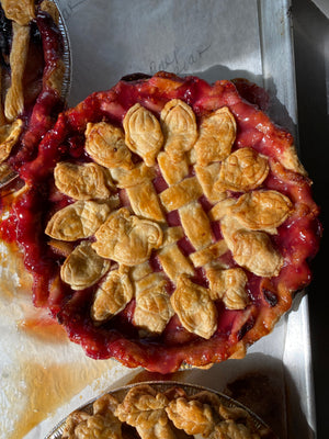 Raspberry Pear Pie