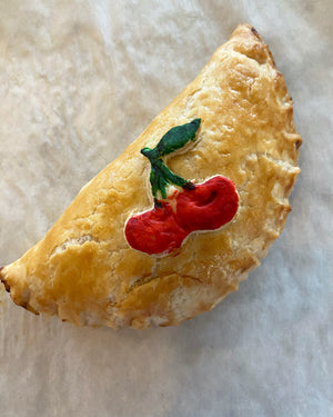 6 Hand Painted Cherry Hand Pies
