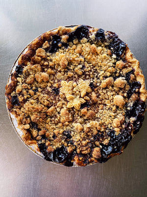 Cherry Pecan Crumble Pie