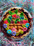 Gluten Free Hand Painted Mixed Berry Ginger Pie