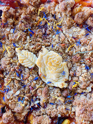 Stone Fruit Party Crumble Pie