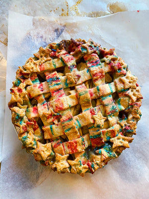 4th of July Funfetti Apple Pie