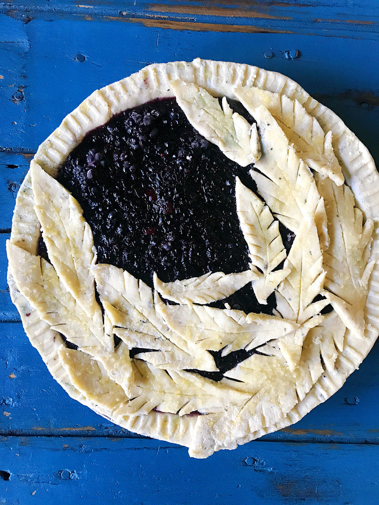Blackberry Pie with a Fresh Thyme Crust