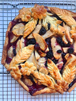 Apple Blueberry Ginger Galette