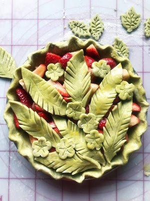 Strawberry Matcha Pie