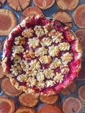 Strawberry Rhubarb Pie with a Brown Butter Crust