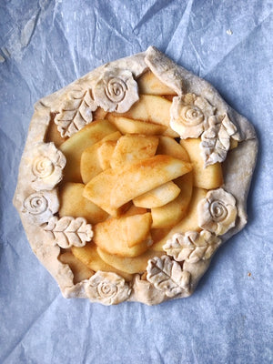 Cinnamon Caramel Pear Galette