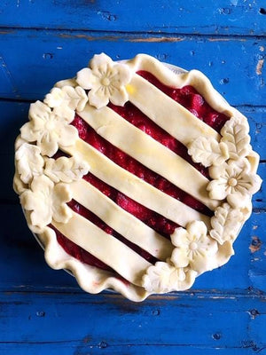 Plum and Nectarine Pie