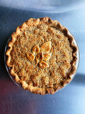 Pineapple Coconut Streusel Pie