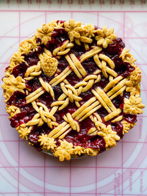 Peach Raspberry Ginger Pie