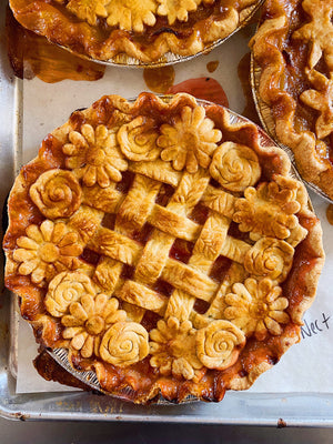 Nectarine Thyme Pie