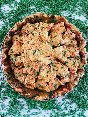 Christmas Funfetti Apple Pie