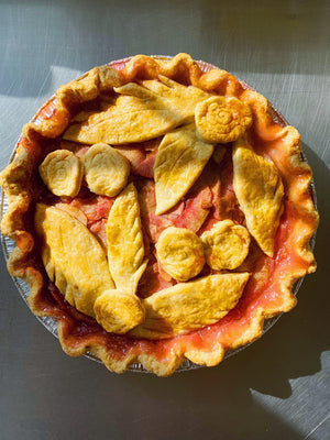 Pink Apple and Elderflower Pie