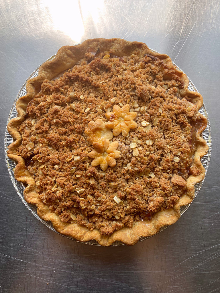 Nectarine Crumble Pie