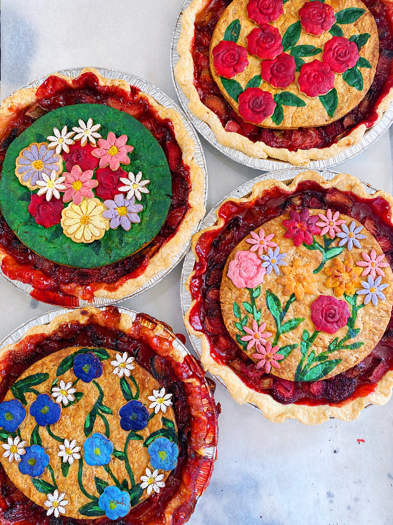 Pretty Painted Pie Crusts