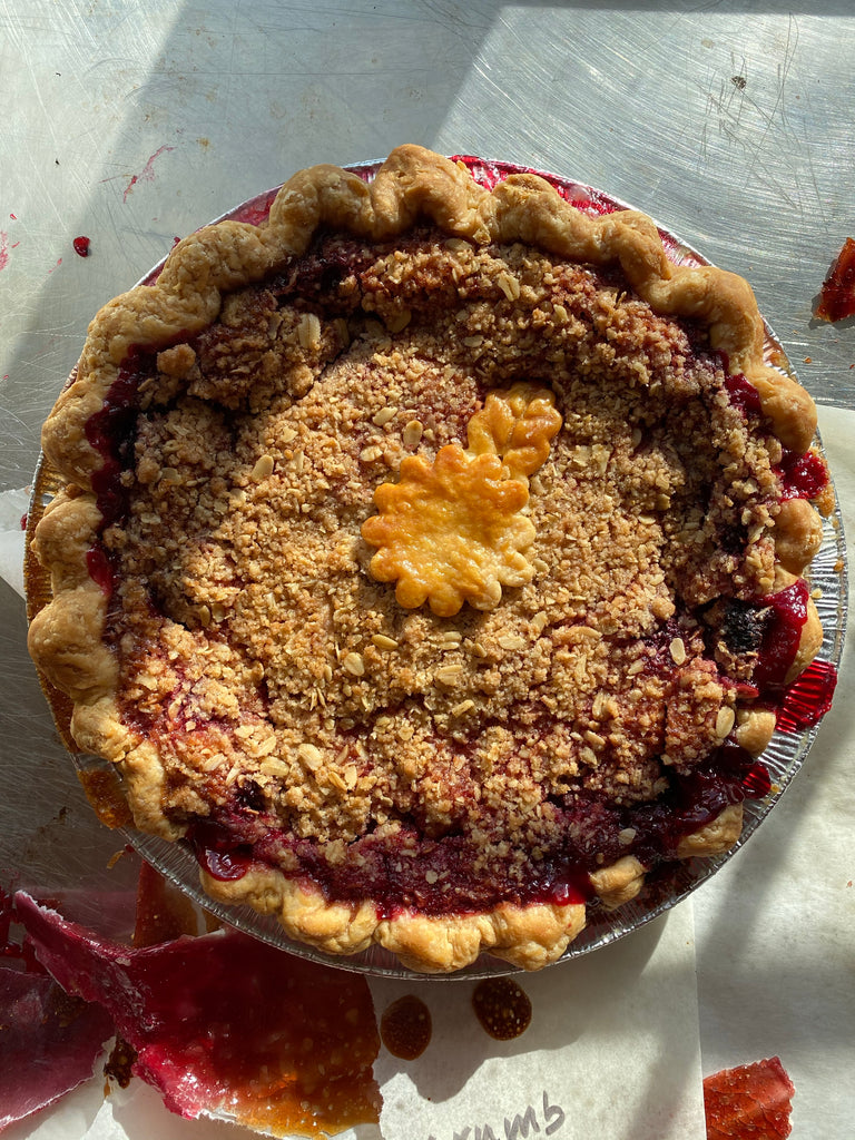 Raspberry Crumble Pie