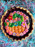 Hand Painted Strawberry Rhubarb Pie