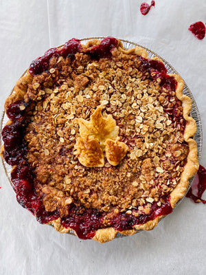 Berry Honey Crumble Pie