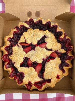 Gluten Free Spiced Apple Blackberry Pie