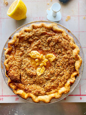 Peach Crumble Pie