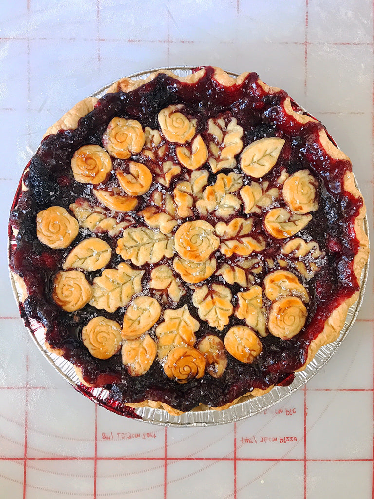 Blackberry Pear Pie with a Fresh Thyme Crust