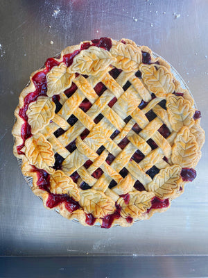 Blackberry Rhubarb Pie