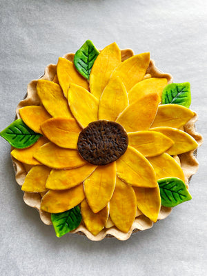 Sunflowers for Ukraine- Salted Caramel Apple Pie