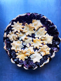 Nectarine and Blueberry Ginger Pie