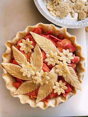 Pink Apple and Elderflower Pie
