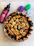 Blueberry Pie with Just Date Pomegranate Molasses