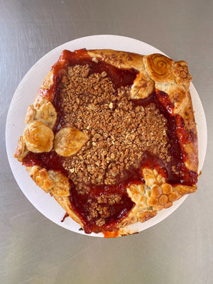 Strawberry Passionfruit Crumble Galette