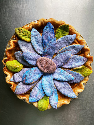 Flower Blackberry Citrus Pie