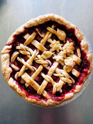 Raspberry Pie with Fresh Thyme Crust