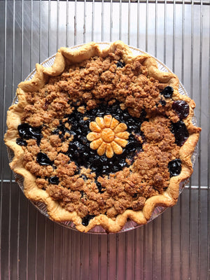 Blueberry Pie with Pecan Streusel