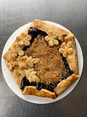 Cherry Galette with almond Streusel and Frangipane