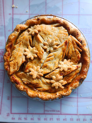 Ginger Apple Pie with Miso Caramel