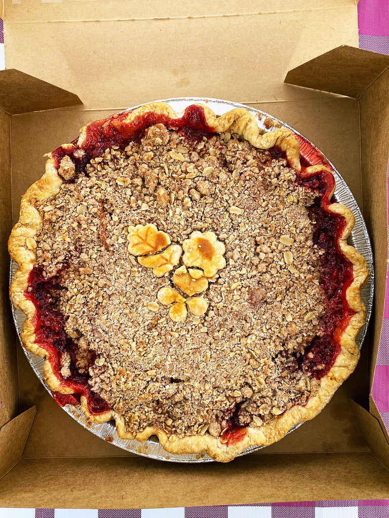Spiced Berry Crumble Pie