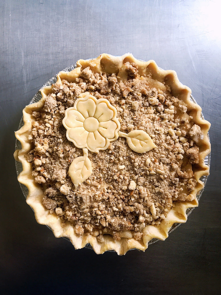 Spiced Pear Pie with Pecan Streusel