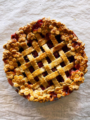 Rhubarb Blood Orange Pie
