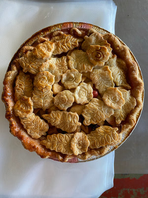 Cranberry Apple Thyme Pie