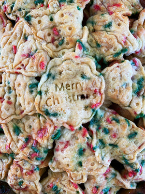 Christmas Funfetti Apple Pie