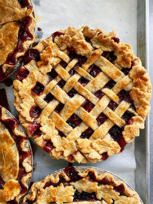Blackberry Pear Pie with a Fresh Thyme Crust