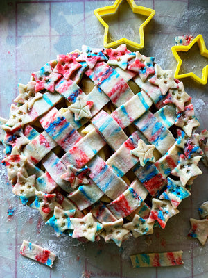 4th of July Funfetti Apple Pie
