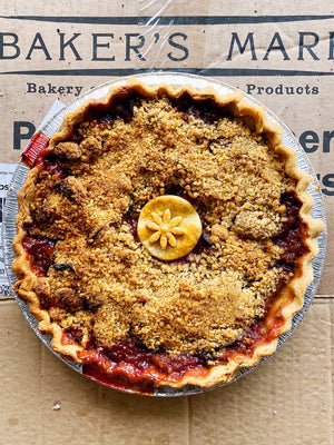 Plum Pie with Walnut Streusel
