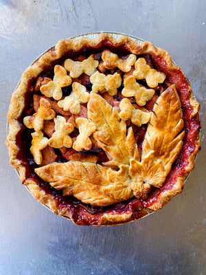 Spiced Blackberry Apple Pie