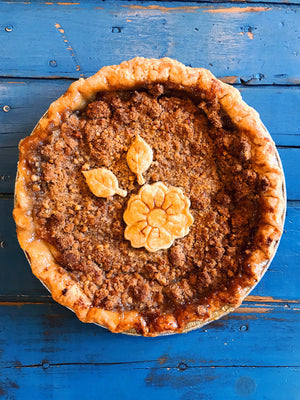 Spiced Pear Pie with Pecan Streusel