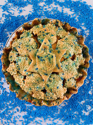 Hanukkah Funfetti Apple Pie