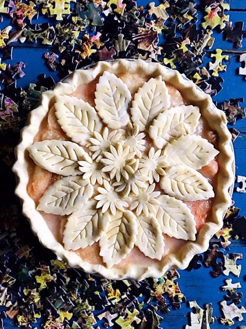 White Peach and Ginger Pie